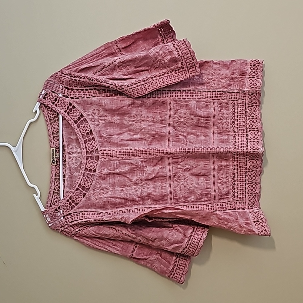 Democracy - Boho Crochet Blouse